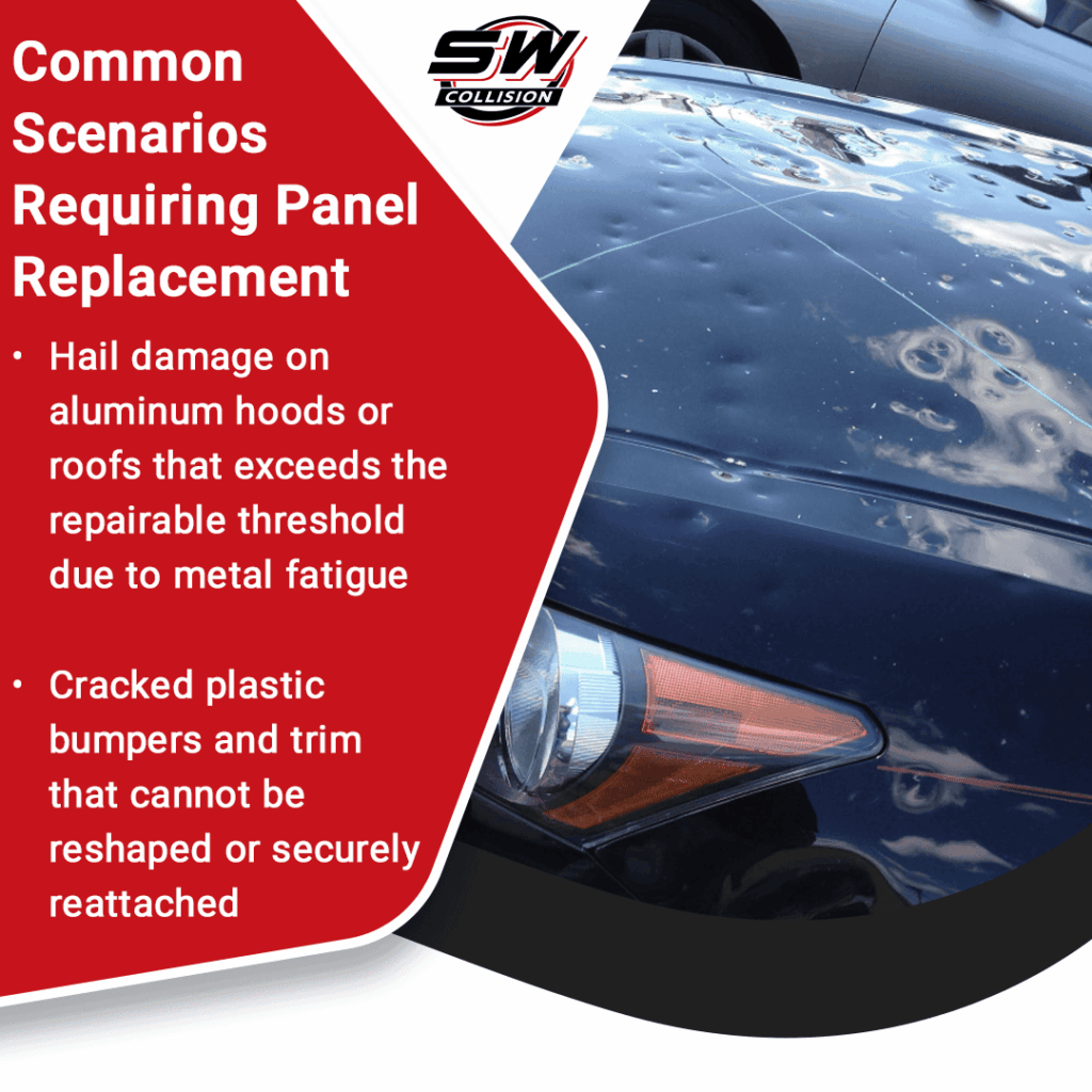 Common scenarios requiring panel replacement