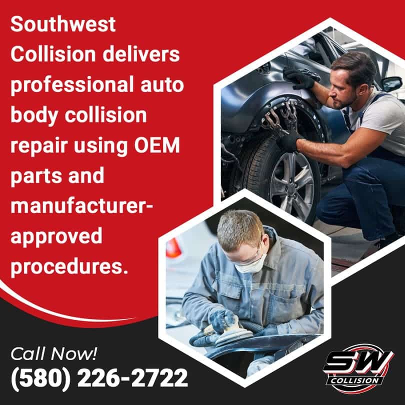Auto body collision repair using OEM parts