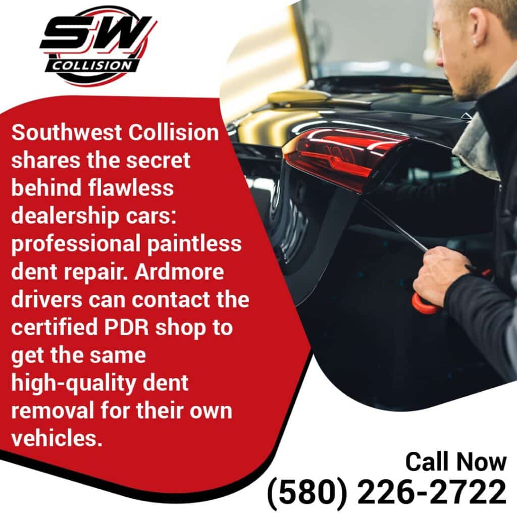 Professional paintless dent repair